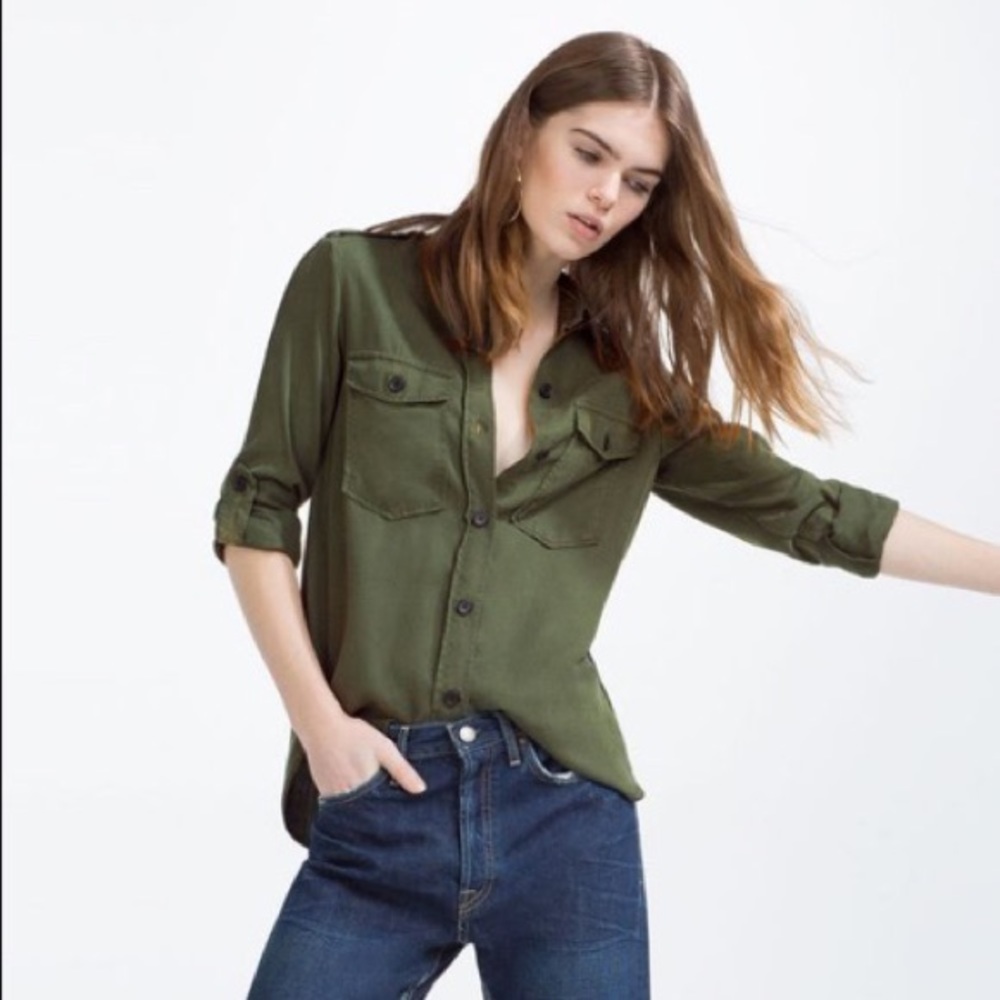 ZARA DENIM T SHIRT